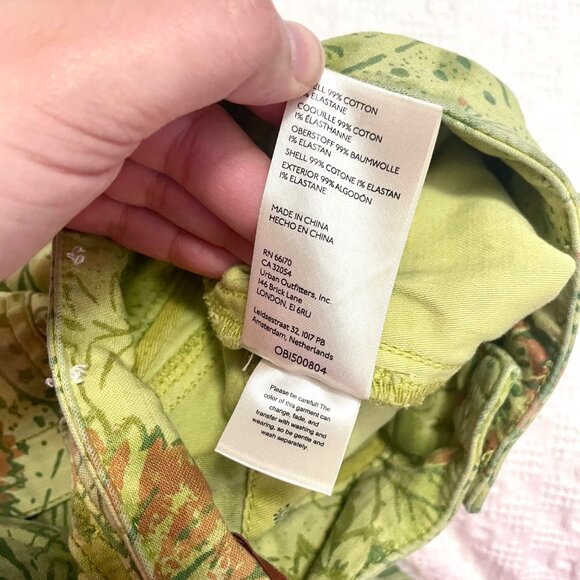 Anthropologie Pilcro and the Letterpress Green The Wanderer Pants Low Rise 28 - Picture 6 of 7